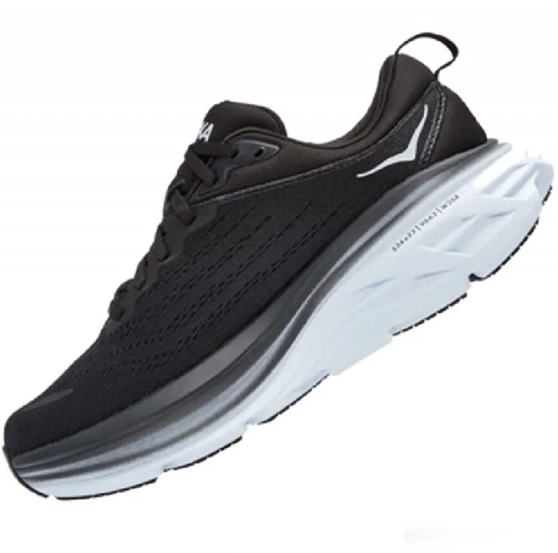 Hoka One One Women's Bondi 8 Black/White-4